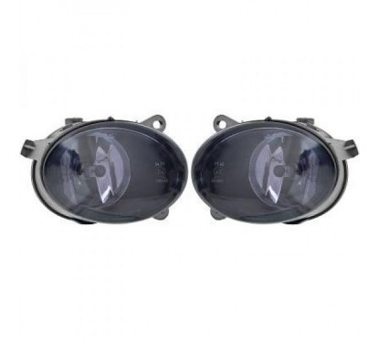 2x Feux antibrouillard gris fumé adaptables sur Audi A6 (05-08)