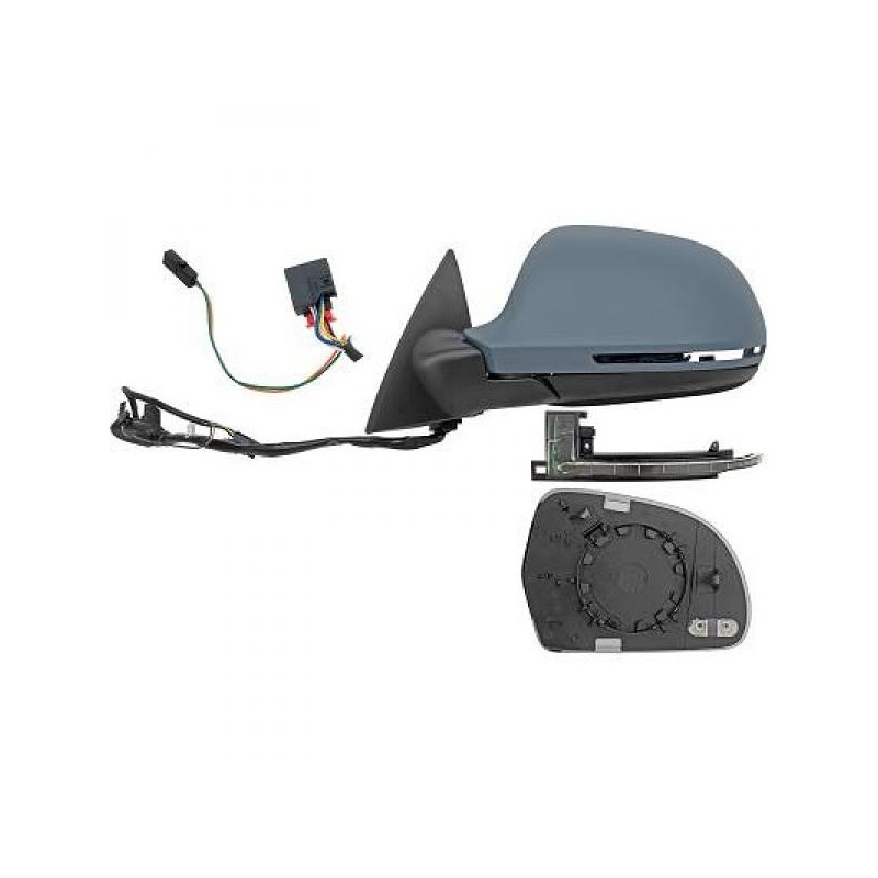 Rétroviseur avec clignotant gauche/conducteur adaptable sur Audi A6 (08-11)