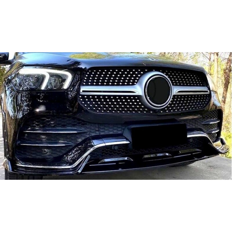 Rajout de pare choc avant Noir Brillant Mercedes GLE W167 SUV et C167 Coupé C167 (20+)