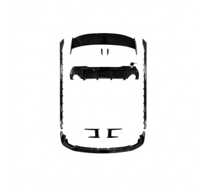 Kit carrosserie noir brillant BMW Série 1 F40 (19+) Avec Pack M