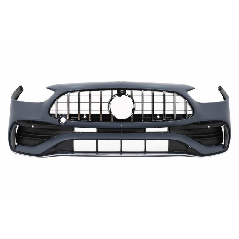 Pare choc avant + calandre Mercedes Classe C W206 avec Pack AMG (21+) Look C63 AMG