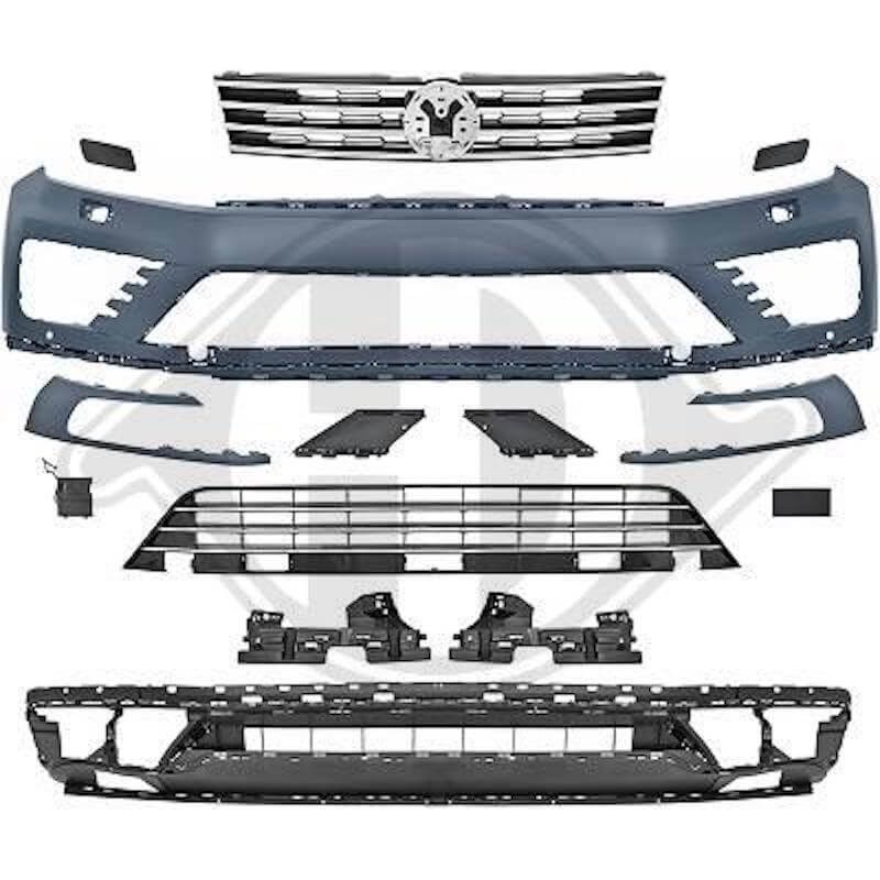 Pare choc avant adaptable sur Vw Touareg Look R-Line (14-17)