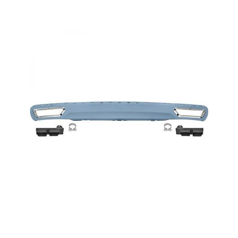 Diffuseur arrière + embouts d'échappements Audi A6 S-Line Design (11-14) avec pare choc standard