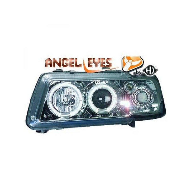 2x Phares Angel Eyes adaptables sur Audi A3 (96-00)