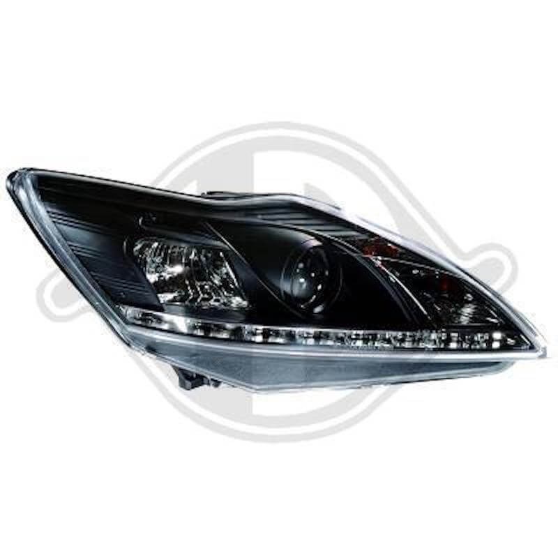 2x Phares avant Noir Ford Focus III (08-11) v2