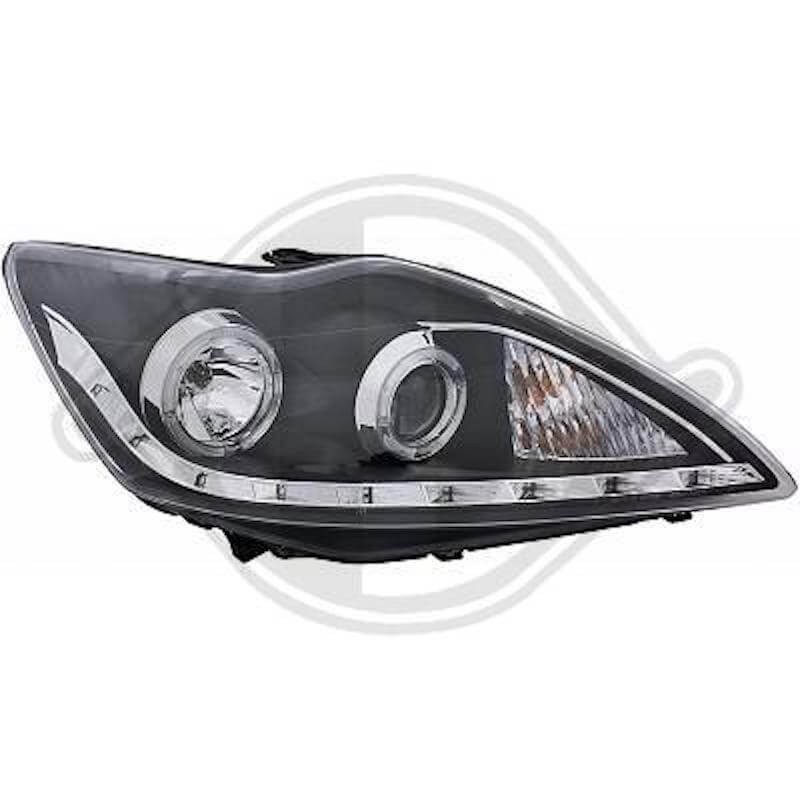 2x Phares avant Noir Ford Focus III (07-11)