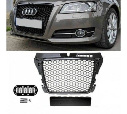 Calandre Noir Brillant Audi A3 8P Look RS3 (08-12)
