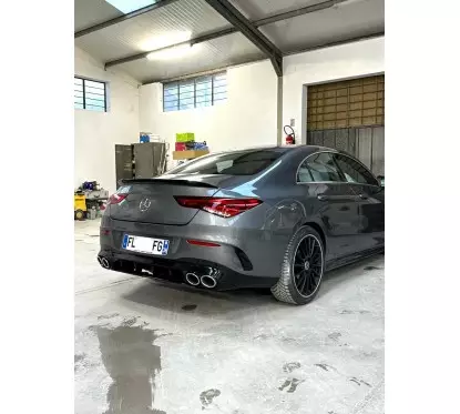 Diffuseur arrière et embouts d'échappement chrome Mercedes Classe CLA C118 (19+)