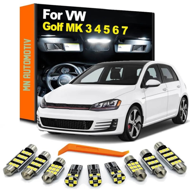 Kit LED intérieur adaptable sur Vw Golf 7 VII (13-18)