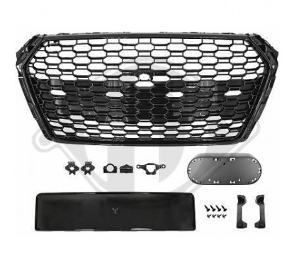 Calandre Audi A4 B9 Noir brillant Look RS4 (15-19)
