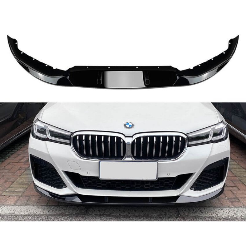 Rajout de pare-choc avant noir brillant BMW série 5 G30 G31 (20+) Avec Pack M