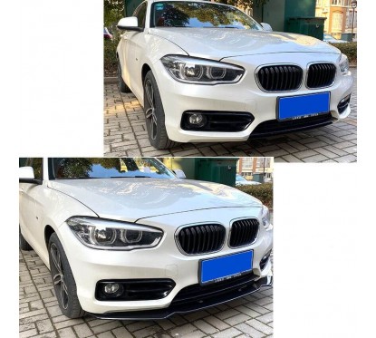 Rajout de pare choc noir brillant BMW Série 1 F20/F21 Pack Urban (15-19)