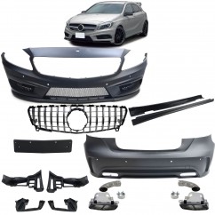 Kit Carrosserie avec calandre Look A45 AMG Mercedes Classe A W176 (12-15)