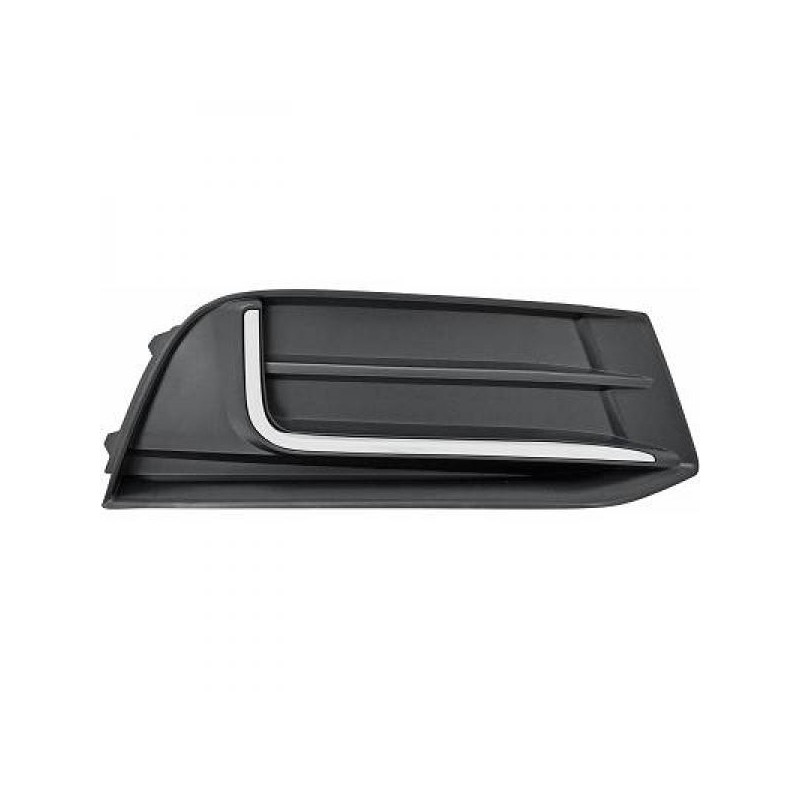 Grille de pare choc avant noir et chrome adaptable sur Audi A3 (16-20)