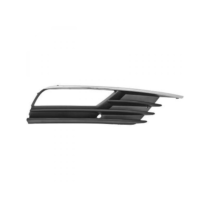 Grille de pare choc avant noir et chrome adaptable sur Audi A3 Cabriolet avec antibrouillards (13-16)