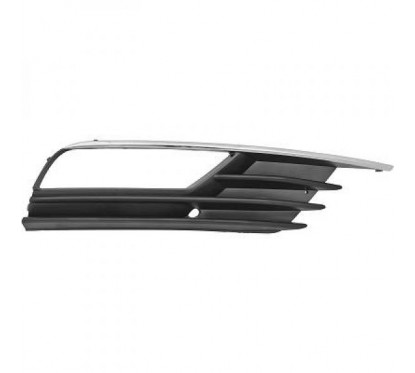 Grille de pare choc avant noir et chrome adaptable sur Audi A3 Cabriolet avec antibrouillards (13-16)