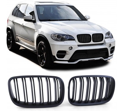 2x Grilles de Calandre BMW X5 E70 Noir mat M Performance (07-13)