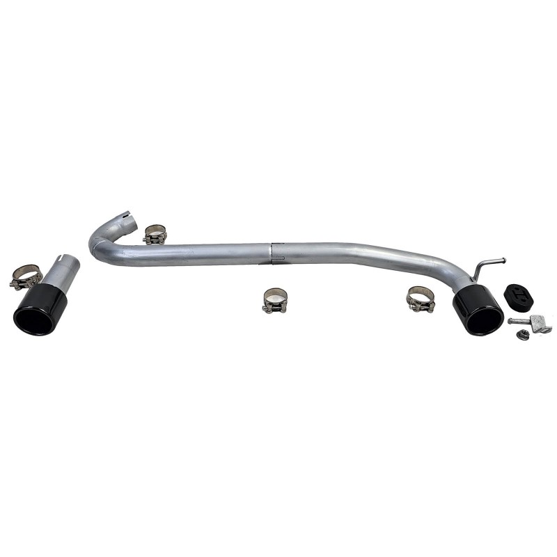 Ligne d'échappement 1+1 noir brillant pour BMW série 4 F32, F33, F36 (13-21)