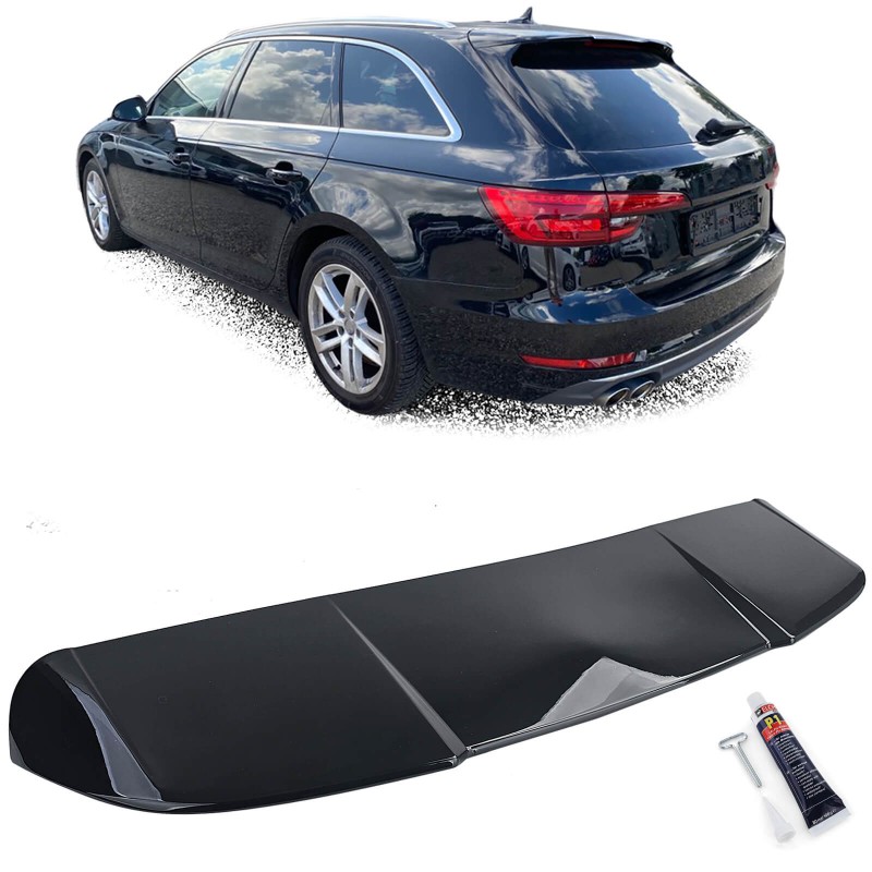 Becquet noir brillant Audi A4 B9 Break (15-22) look S4