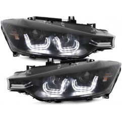 2x Phares avants BMW Serie 3 F30 F31 Xenon look Black