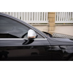2x Coques rétroviseur Alu brossé Audi A3, A4, A5, Q3