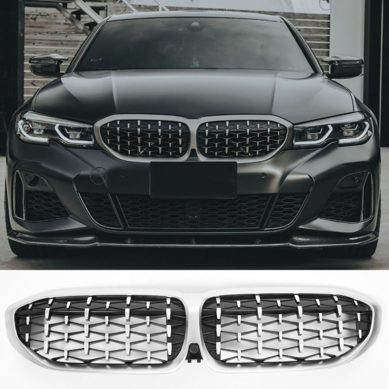 Calandre diamant chrome BMW Série 3 G20 G21 (19-22)