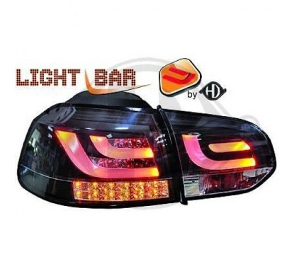 2x Feux à LED Golf VI 6 fumés Black (08-12)