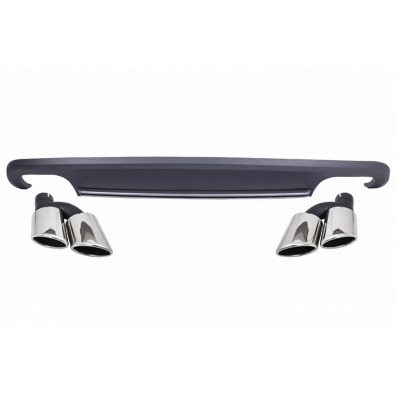 Diffuseur arrière avec embouts d'échappement Audi A5 8T Look S5 (12-16)