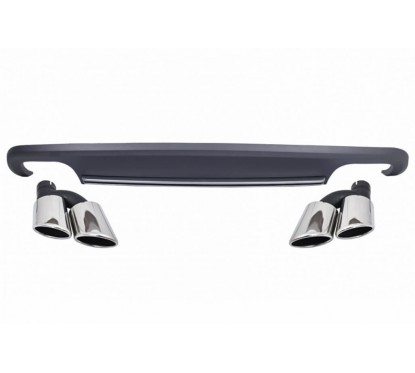 Diffuseur arrière avec embouts d'échappement Audi A5 8T Look S5 (12-16)