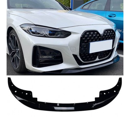 Rajout de pare-choc avant noir brillant BMW Série 4 G22 G23 Pack M (20-24)