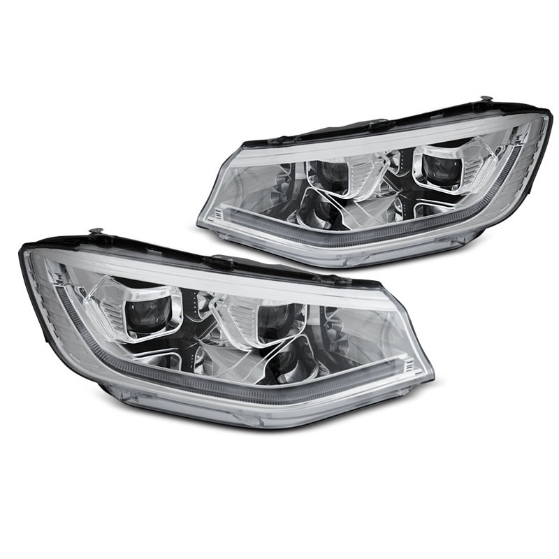 2x Phares LED Chrome adaptable sur Vw Caddy (20+) 2x Phares LED Chrome adaptable sur Vw Caddy (20+)