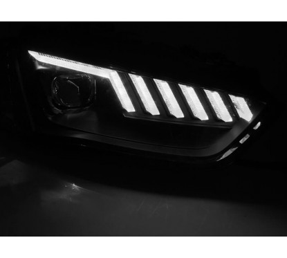 2x Phares avants Xénon chromé à LED Audi A4 B8 (12-15) avec clignotants dynamiques