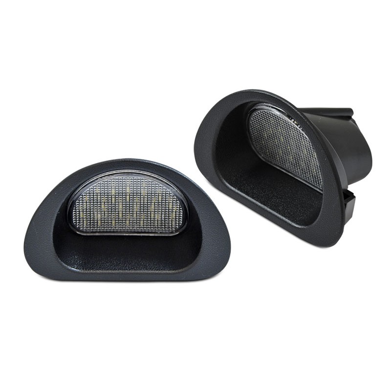 2x Eclairages de plaque LED Blanc Pur Peugeot 107 et Citroën C1 (05-14)