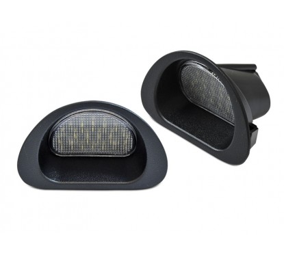 2x Eclairages de plaque LED Blanc Pur Peugeot 107 et Citroën C1 (05-14)