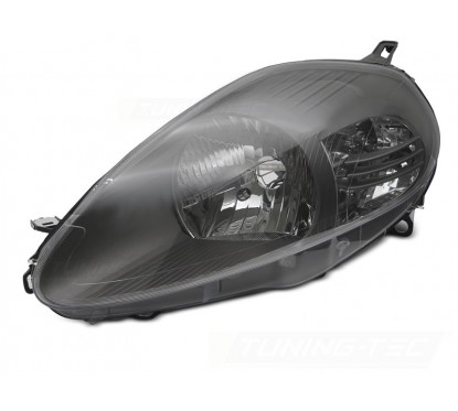 Phare avant gris fumé adaptable sur Fiat Grande Punto (05-08)
