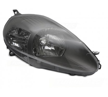 Phare avant gris fumé adaptable sur Fiat Grande Punto (05-08)