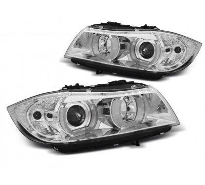 2x Phares avant Xénon chrome BMW Série 3 E90 E91 (05-08)