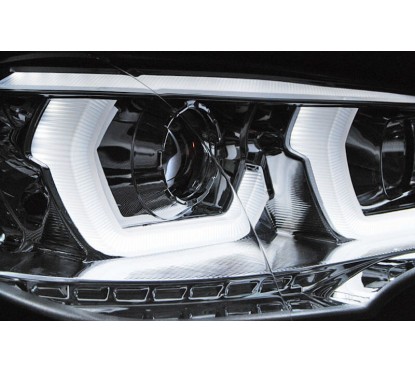 2x Phares avant LED chrome BMW X5 E70 (07-13)