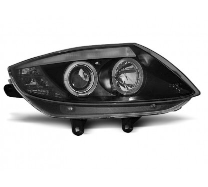 2x Phares avant Angel Eyes noir BMW Z4 E85 E86 (02-08)