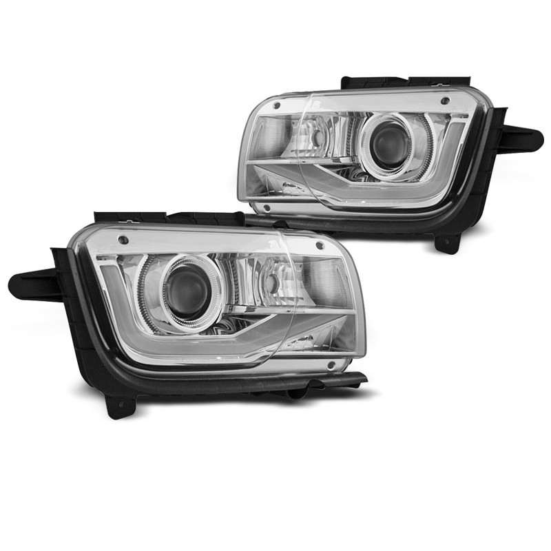 2x Phares avant chrome adaptable sur Chevrolet Camaro (09-13) 2x Phares avant chrome adaptable sur Chevrolet Camaro (09-13)