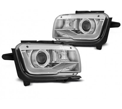 2x Phares avant chrome adaptable sur Chevrolet Camaro (09-13)