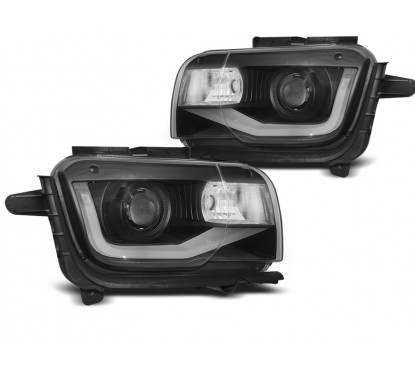 2x Phares avant noir adaptable sur Chevrolet Camaro (09-13)