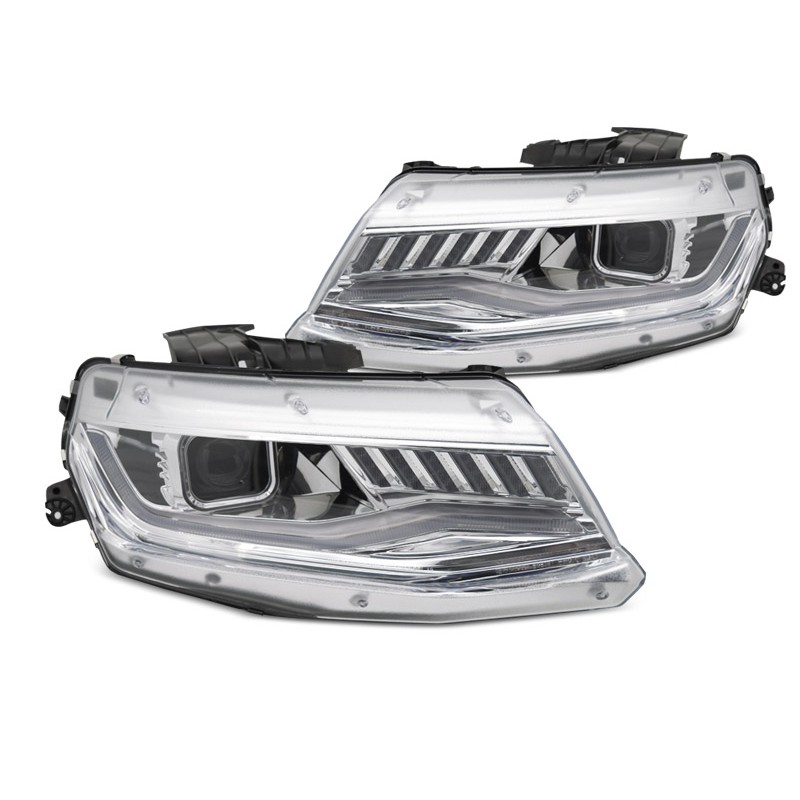 2x Phares avant Xenon chrome adaptable sur Chevrolet Camaro (16-18)