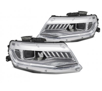 2x Phares avant Xenon chrome adaptable sur Chevrolet Camaro (16-18)