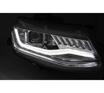 2x Phares avant Xenon chrome adaptable sur Chevrolet Camaro (16-18)