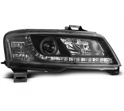 2x Phares avant noir adaptable sur Fiat Stilo (01-08)