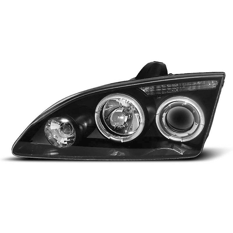 2x Phares avant Angel Eyes adaptable sur Ford Focus II (04-08)