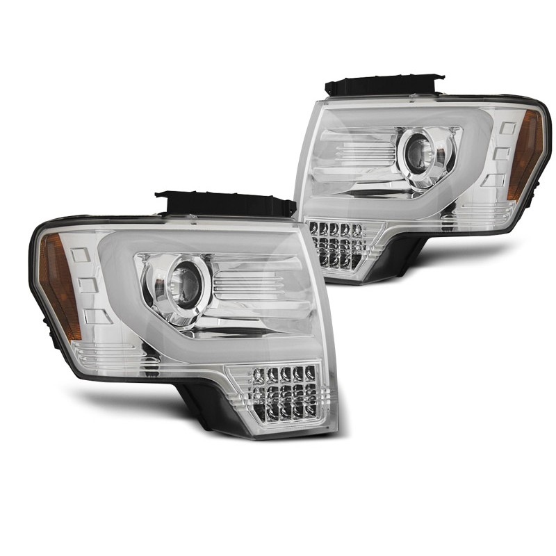 2x Phares avant adaptable sur Ford F150 MK12 (08-14)