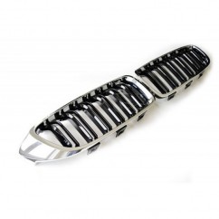 2x Grilles de Calandre BMW Serie 4 F32, F33, F36, F80, F82 Noir et Chrome