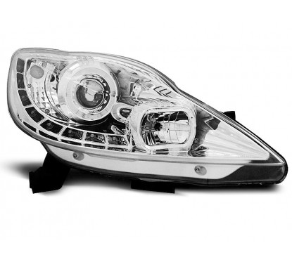 2x Phares avant Angel Eyes adaptable sur Peugeot 107 (05-11)